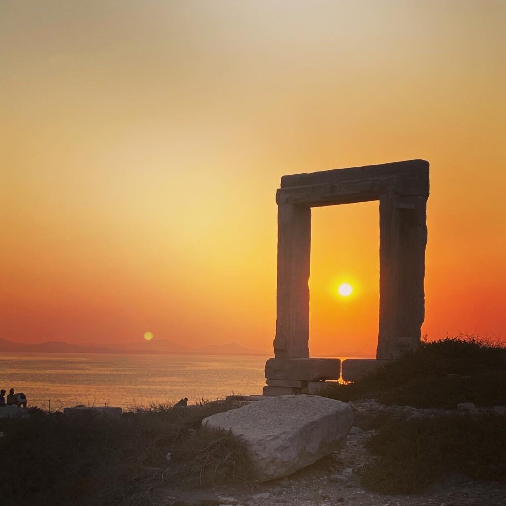 Portara at Sunset