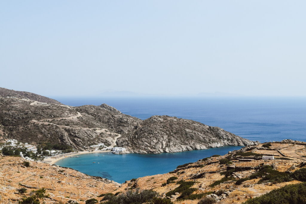 Overseeing Mylopotas Beach