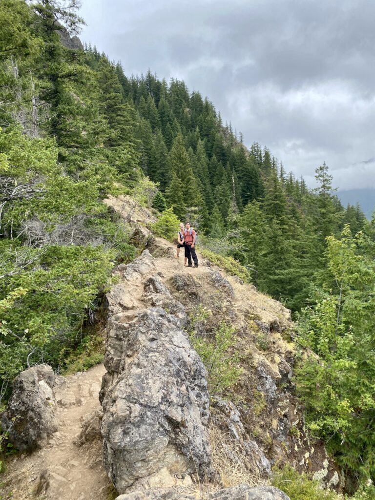 Ryan and Nikki hiking Mount Storm King