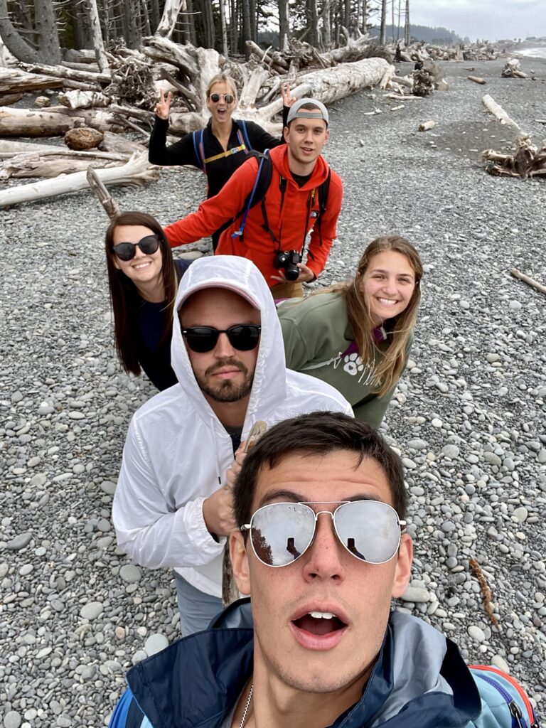 Group shot on Rialto Beach