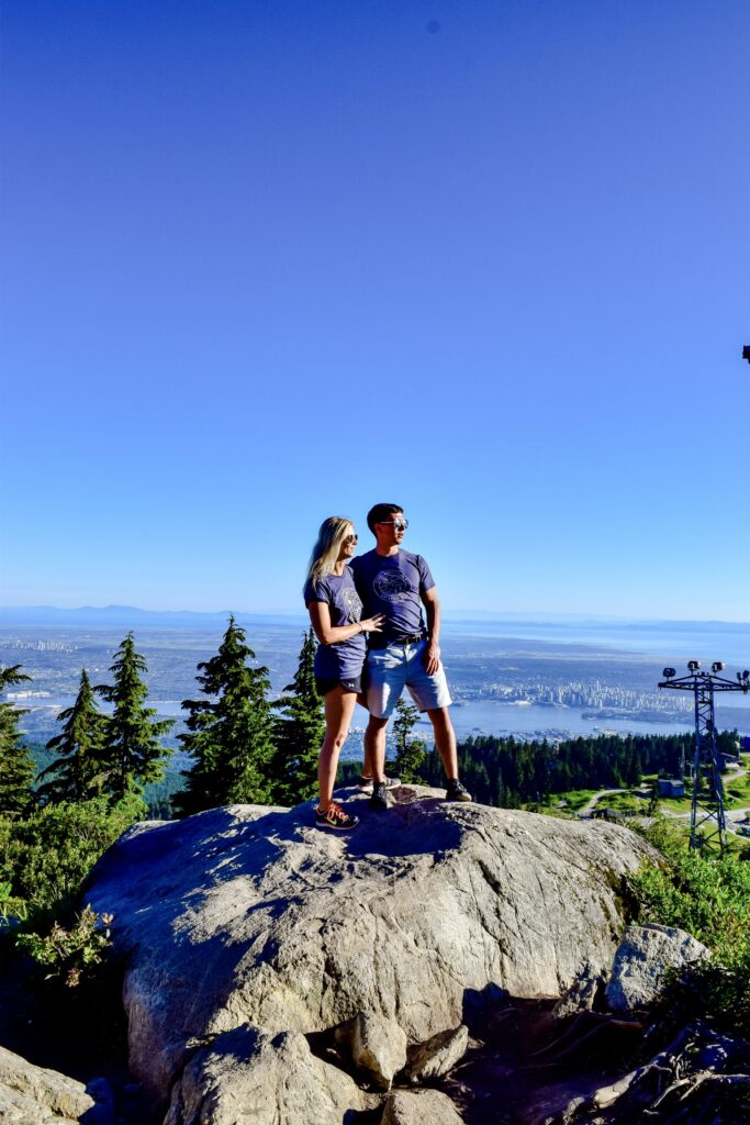 Ryan and Nikki at the summit of Grouse Mountain