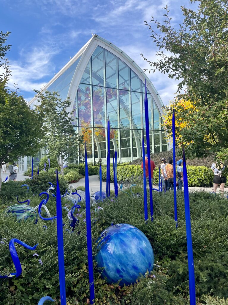 Views of the garden at One of the Interior Exhibits at Chihuly Garden and Glass Museum