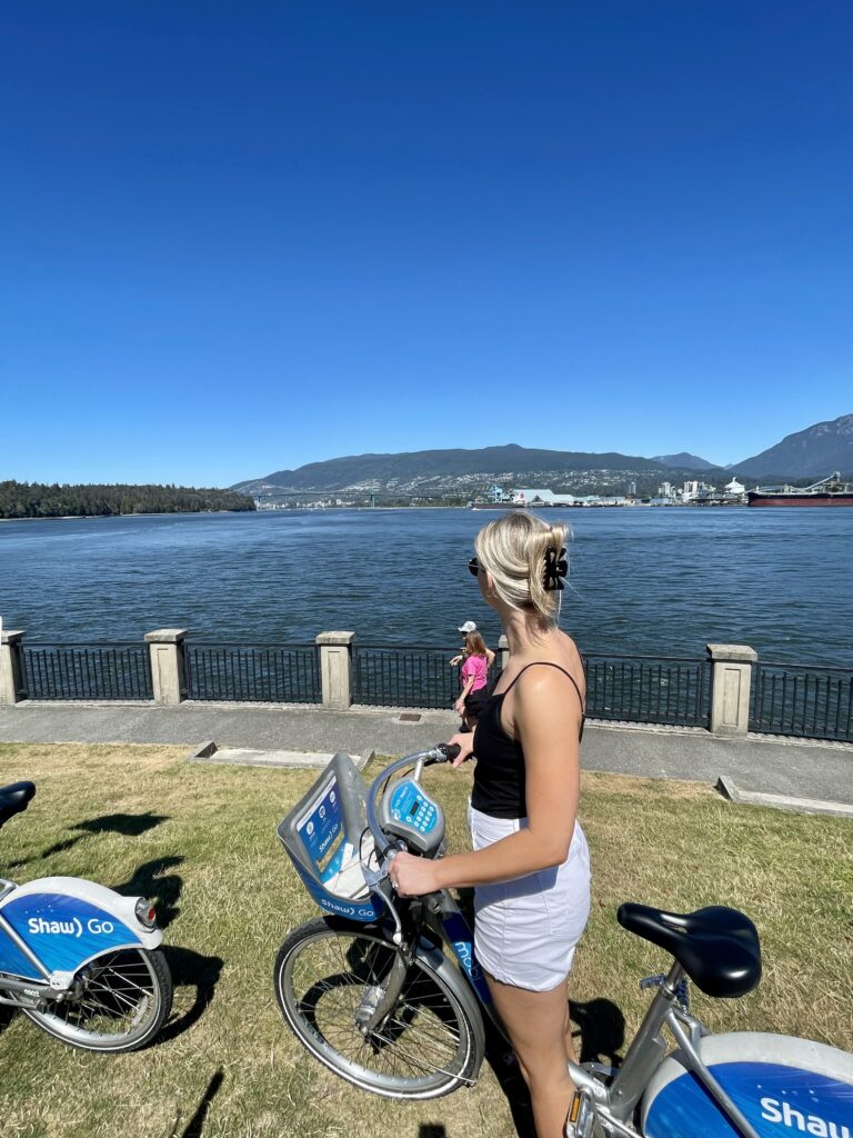 Nikki along the seawall