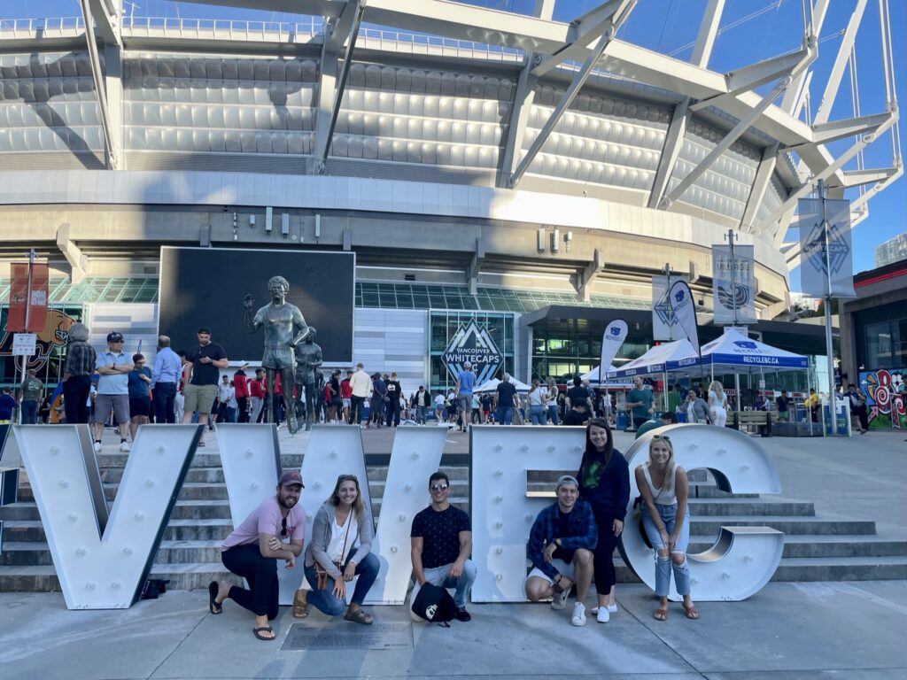 Outside of BC place prior to Whitecaps game