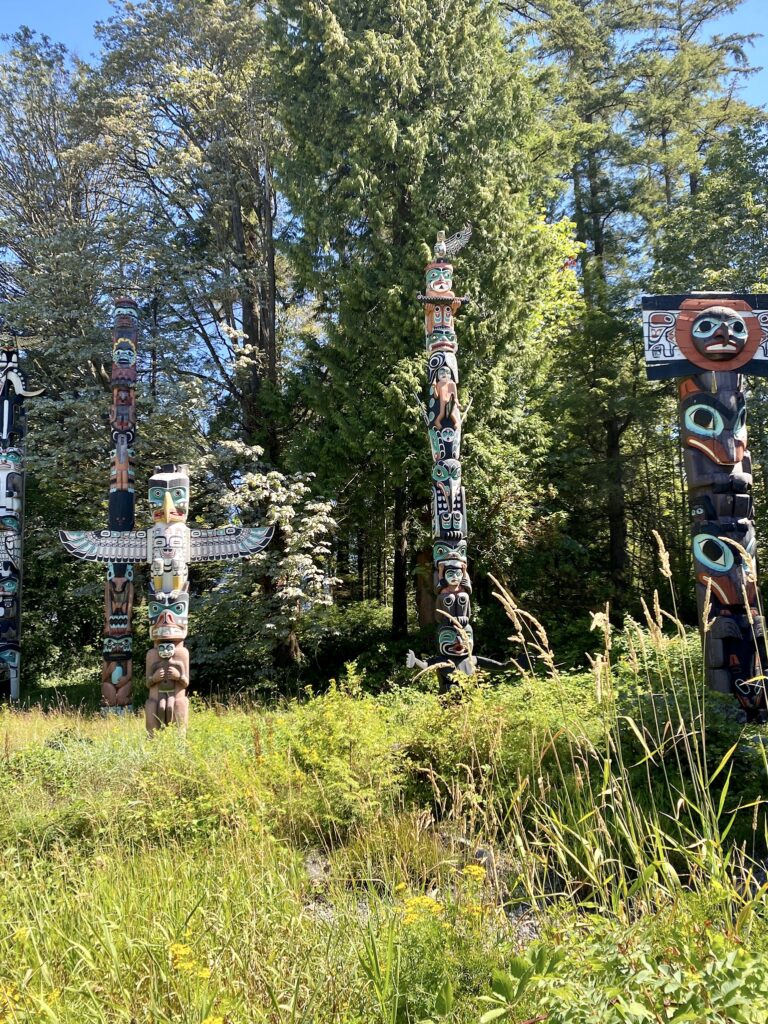 Totem poles in Stanley Park