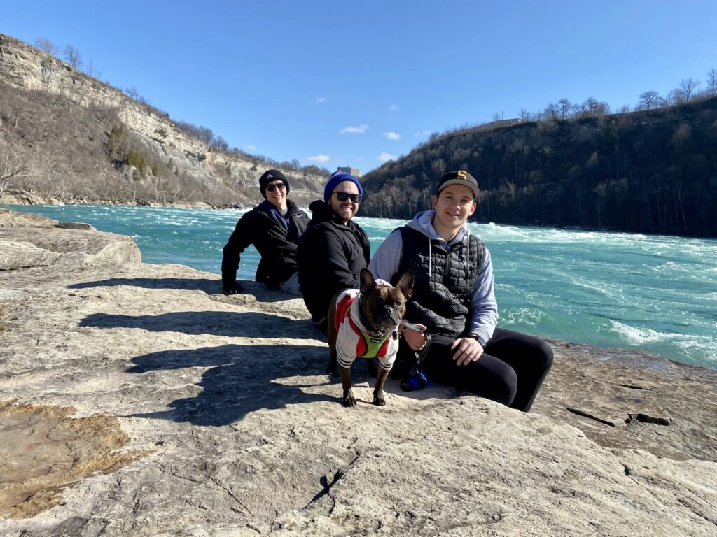 Darblinsky boys hanging out at Whirlpool State Park