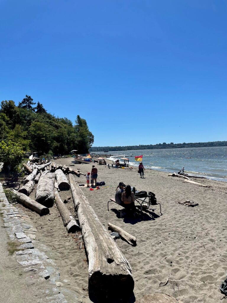 Beach along the Seawall