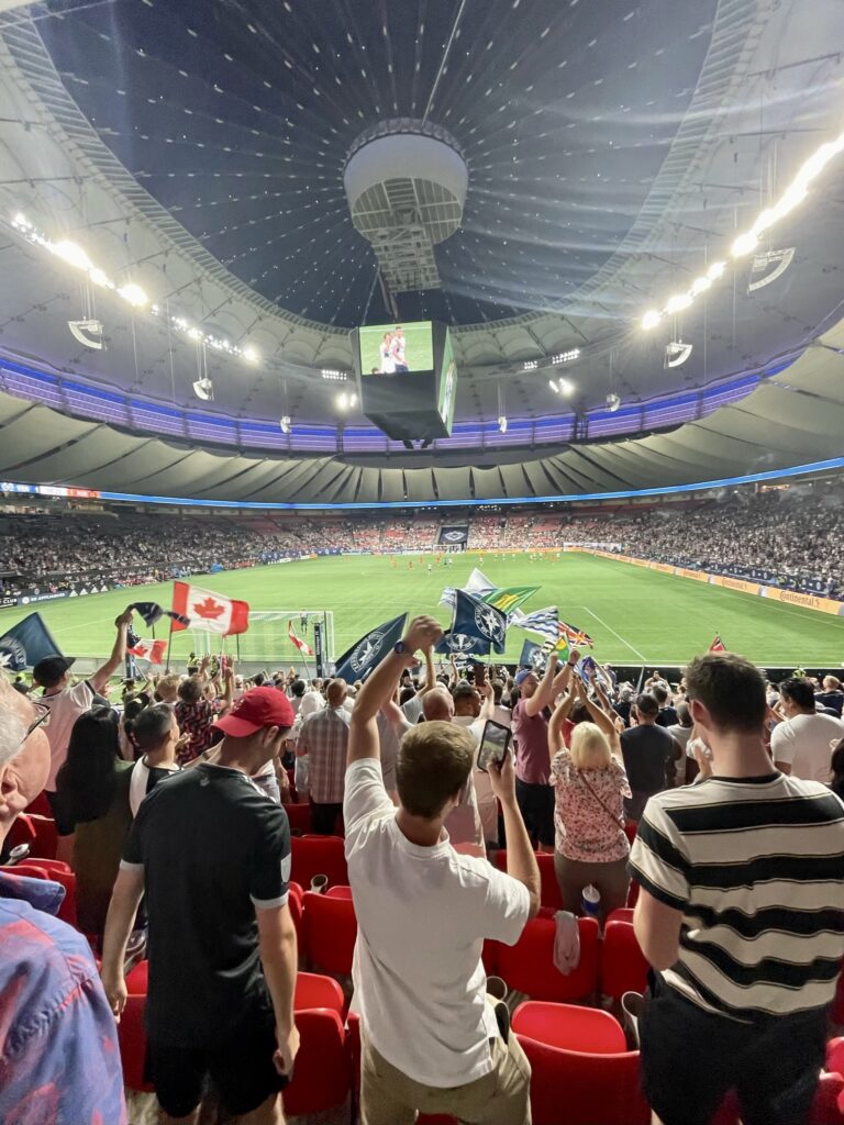 General Admission section at Whitecaps game