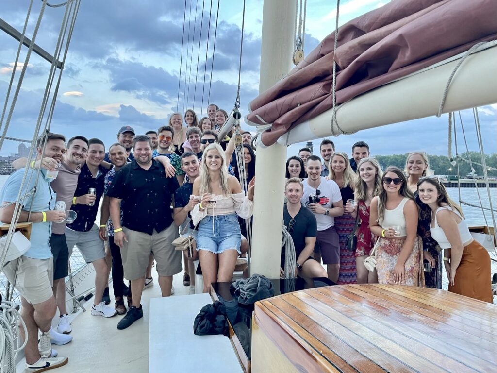 Group photo on the Brews Cruise