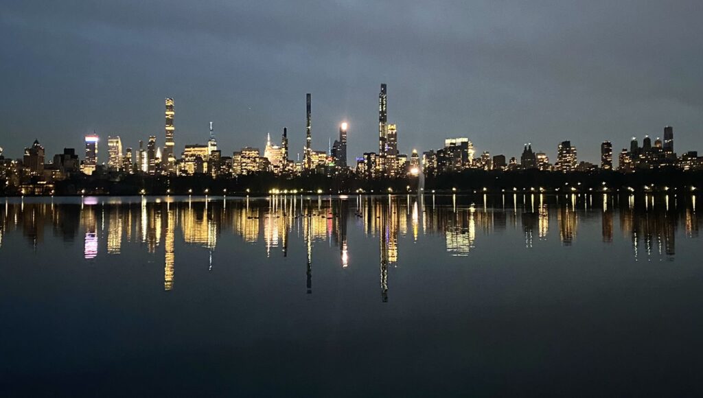 View of Midtown from the Jacqueline Kennedy Onassis Reservoir at Night