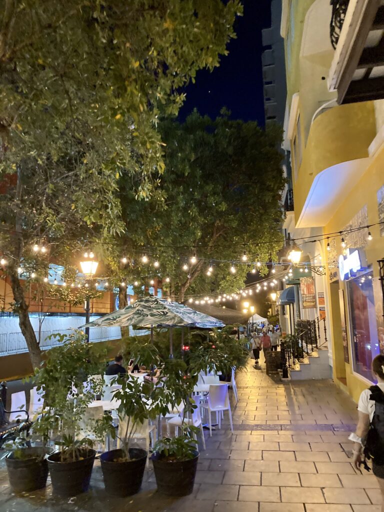 Street of Old San Juan by night