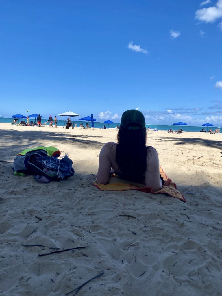 Ryanne at Isla Verde Beach