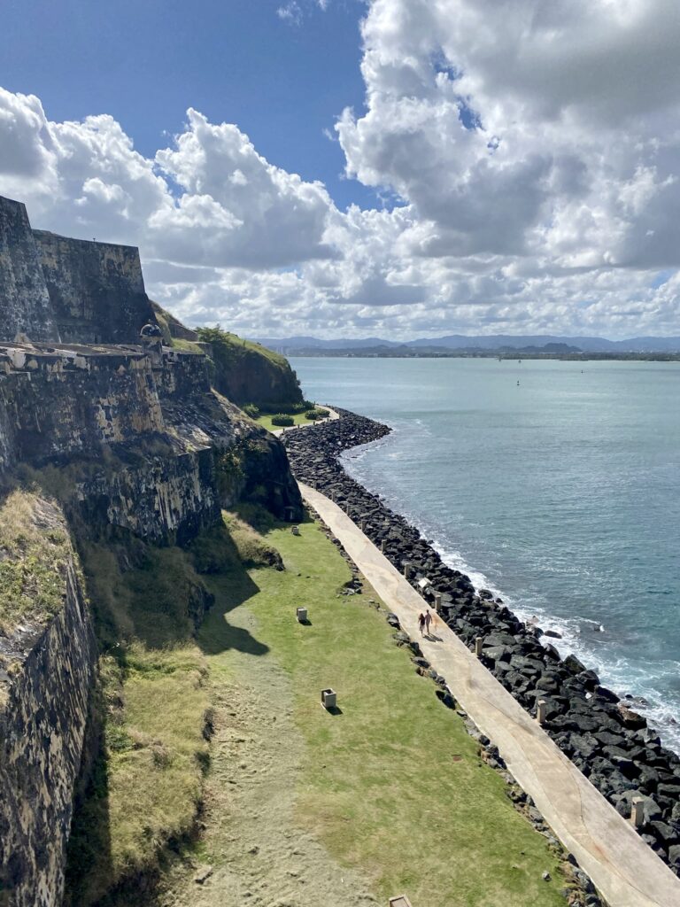 Paseo del Morro Trail along the coast