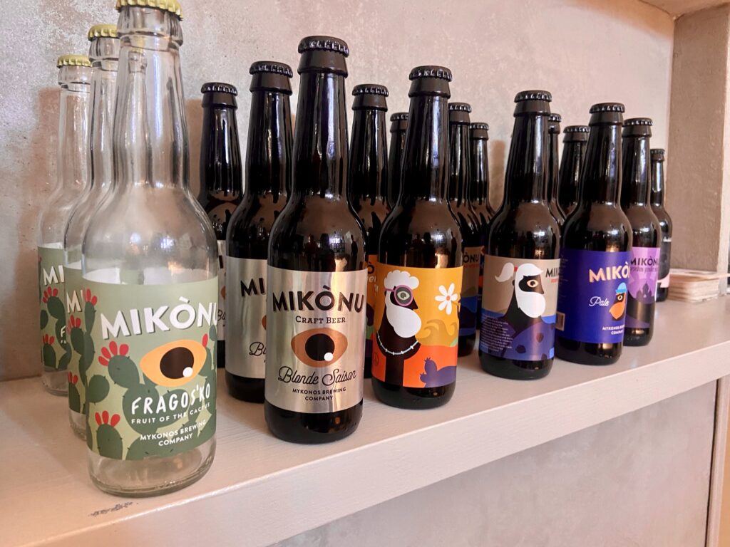 Mykonos Brewery Bottles