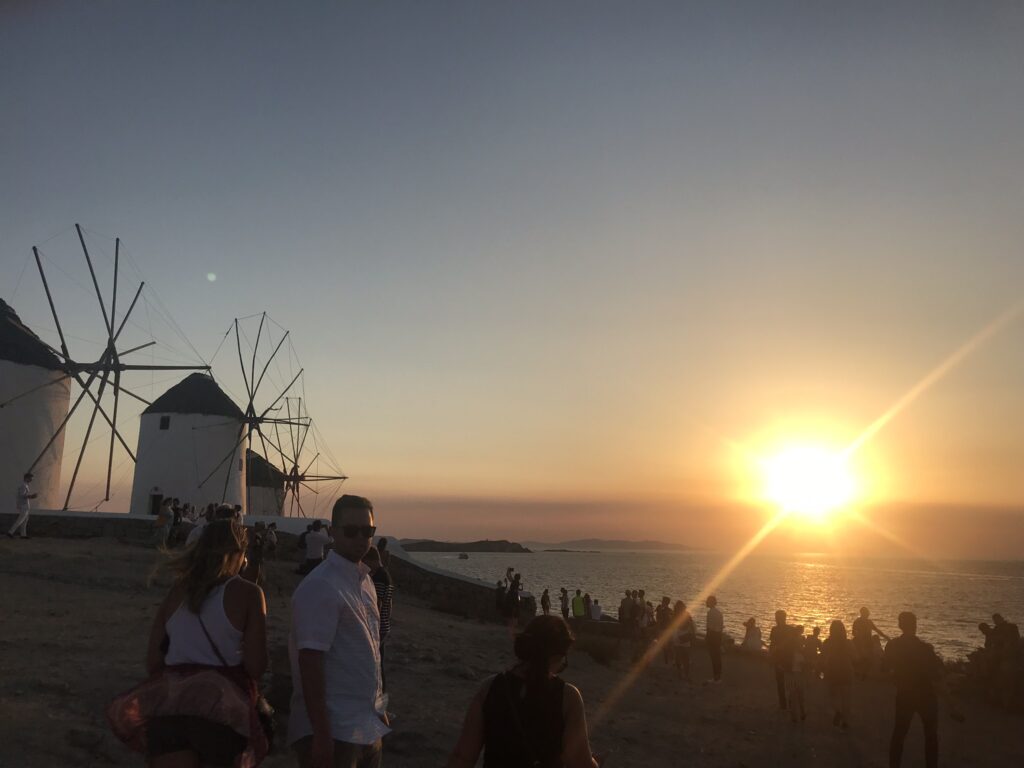 Windmills at Sunset