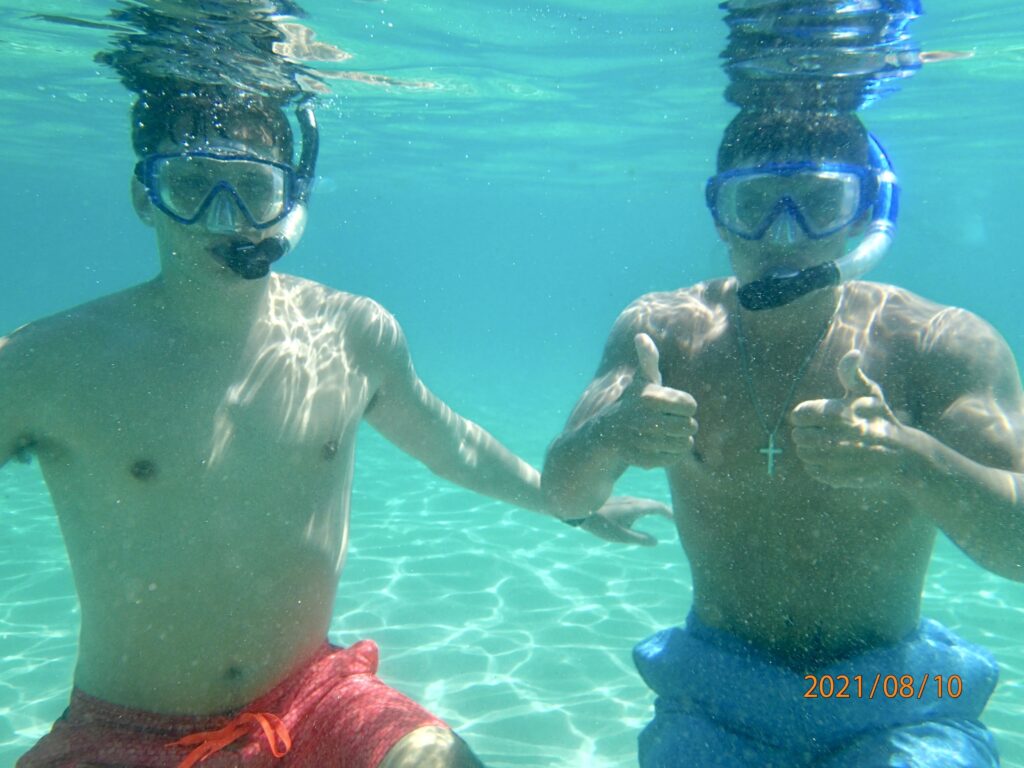 Underwater snorkeling shot with Olympus Digital Camera