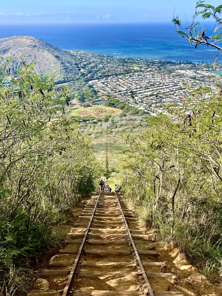 Kokohead trail approaching the summit