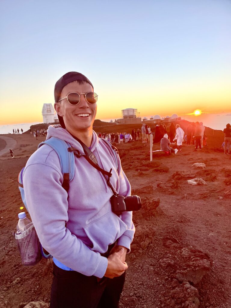 Ryan at Haleakala summit for sunset