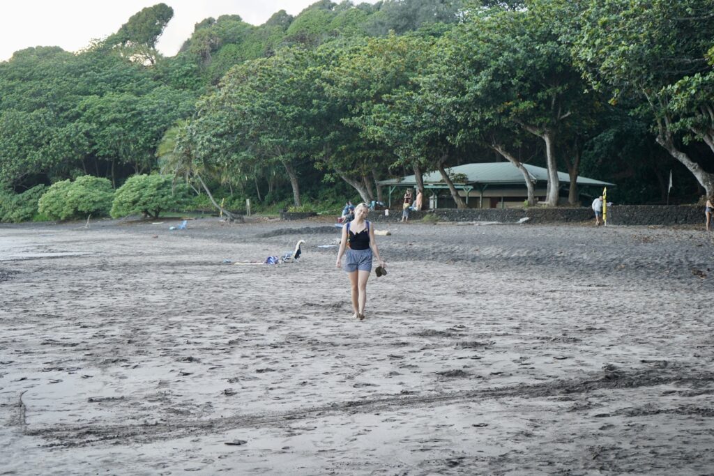 Nikki at Hamoa Beach