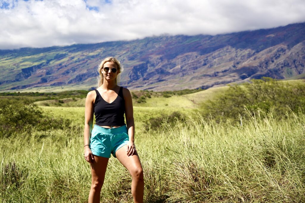 Nikki on the backside of Haleakala