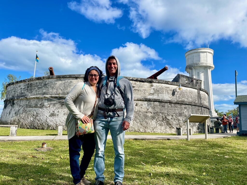 Ryan and Mom in front of Fort Fincastle