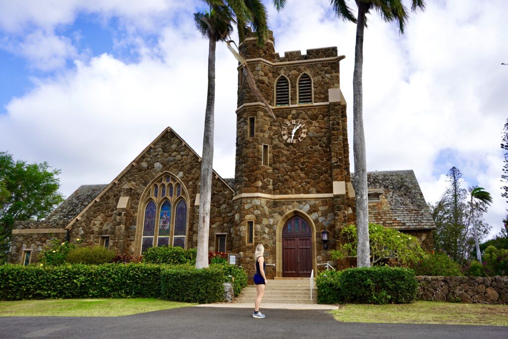 Church just outside Paia on ride down Haleakala