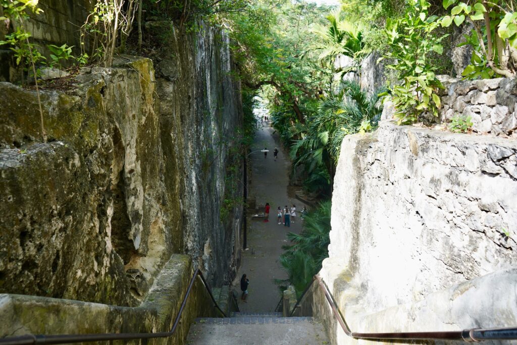 View from the top of the Queen's Staircase