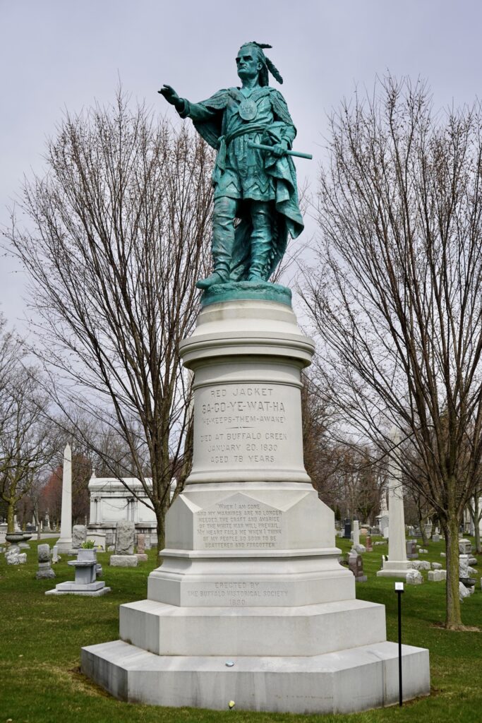 Memorial of the great Seneca Nation orator, Red Jacket.