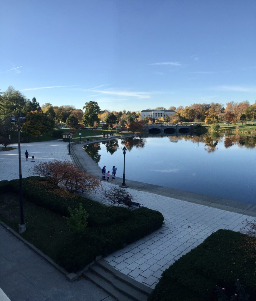 Walking around Hoyt Lake is a very popular free Buffalo activity