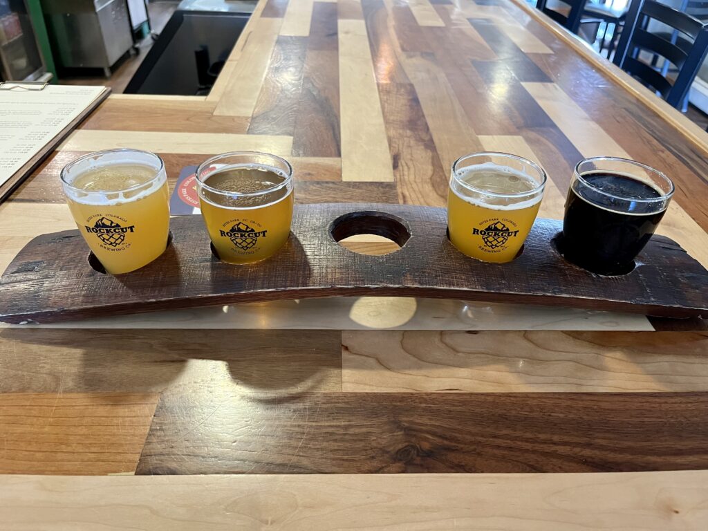 Flight at Rock Cut Brewing Co