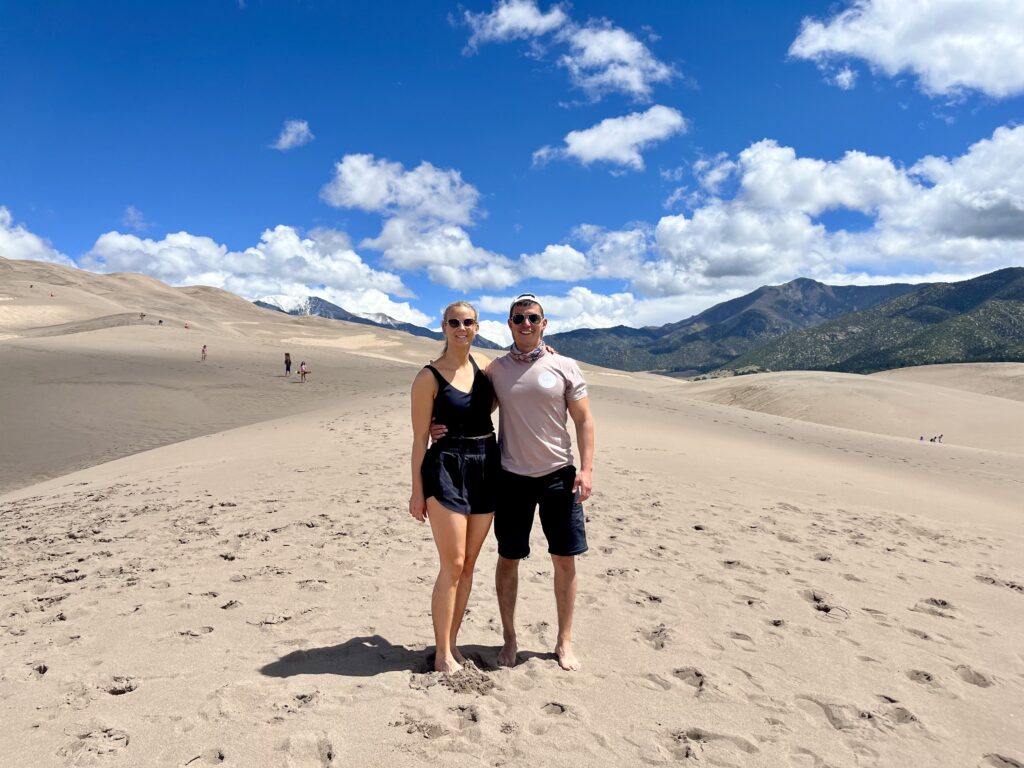 Best things to do in Great Sand Dunes National Park: Ryan and Nikki at the dunes