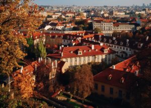 Red roofs of Prague.
