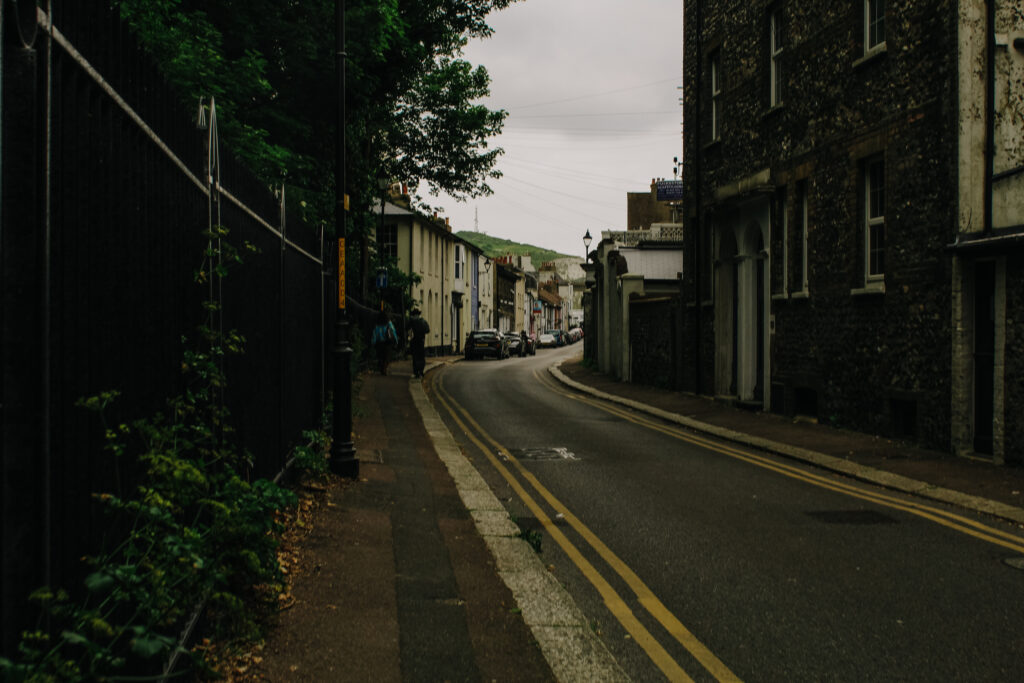 Dark side street in Dover