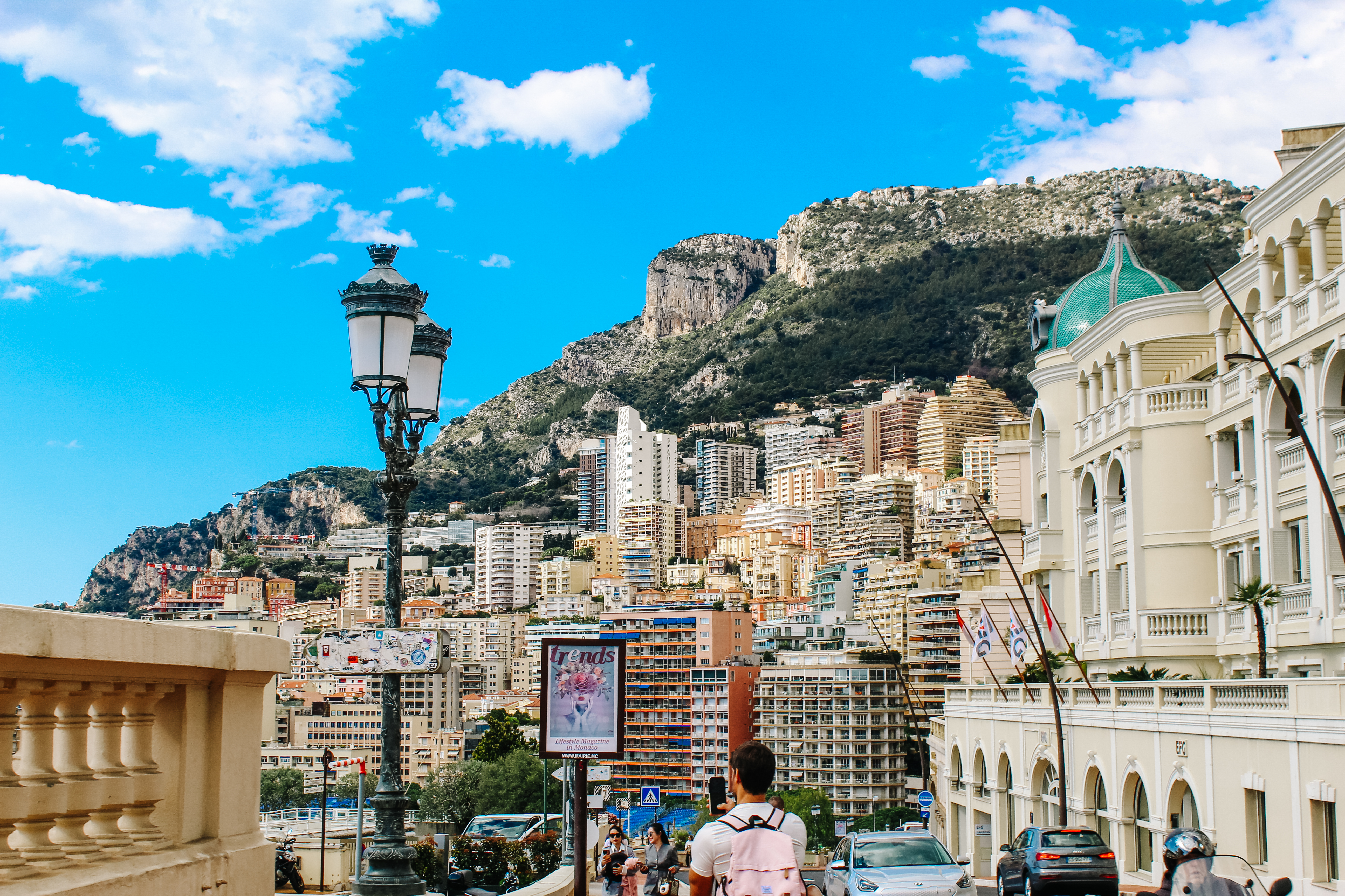 View of the mountains in Monaco